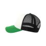 RAPPER-S, WHITE/BLACK/GREEN, One size, ATLANTIS HEADWEAR