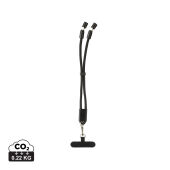 LoopAmp RCS rPET verstelbare telefoonarmband 60W kabel