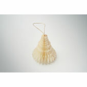 HARMOTREE - Kerstboomhanger van papier - Beige