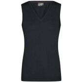 Ladies' V-Neck Pullunder black XXL