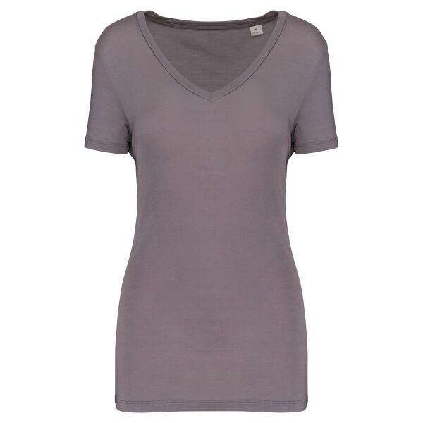 100% Lyocell TENCEL™ dames T-shirt metal grey XXL 100% Lyocell TENCEL™ dames T-shirt metal grey XXL