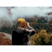 BEANIX - Gebreide muts met boord - Geel