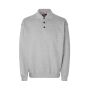 Polo sweatshirt | klassiek - Grijs gemêleerd, 4XL