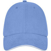 Darton 6 panel sandwich cap - Lichtblauw