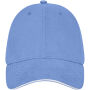 Darton 6 panel sandwich cap - Lichtblauw