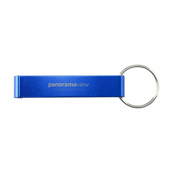Alu Opener Phone Stand GRS Recycled - blauw Alu Opener Phone Stand GRS Recycled - blauw