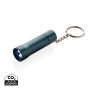 Flash RCS gerecycled aluminium sleutelhanger zaklamp, blauw