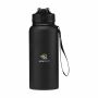 AquaSteel XL Wide RCS Recycled Water Bottle 900 ml - zwart