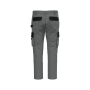 Tweekleurige heren werkbroek Silver / Black 58 FR
