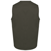 Gilet polykatoen multizakken Dark Khaki XS