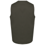Gilet polykatoen multizakken Dark Khaki S
