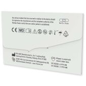 Blisterverpakking met 4 pleisters in een full colour bedrukbare papieren envelop - Wit