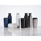 Avira Alix RCS recycled staal klik beker 400ML, wit