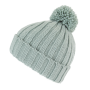 Muts met pompon Water Green One Size