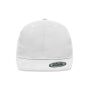 6 Panel Flat Peak Cap white one size 6 Panel Flat Peak Cap white one size
