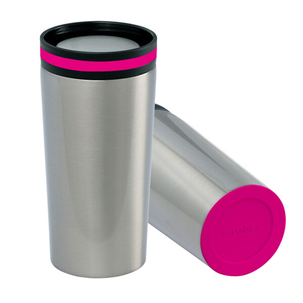 Thermobeker RETUMBLER-myDRINQEO - magenta, zilver Thermobeker RETUMBLER-myDRINQEO - magenta, zilver