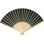 Bamboe handwaaier Elio zwart Bamboe handwaaier Elio zwart
