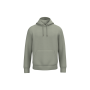 Ecologische uniseks sweater met capuchon Almond Green XXL