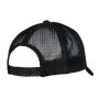 FOAM TRUCKER CAP CURVED VISOR, BLACK / WHITE / BLACK, One size, FLEXFIT