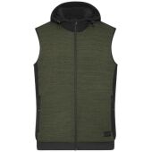 olive-melange/black