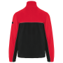 Tweekleurig ecologisch uniseks fleecevest Black / Red 4XL