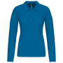 Piqué-damespolo lange mouwen Tropical Blue XS Piqué-damespolo lange mouwen Tropical Blue XS