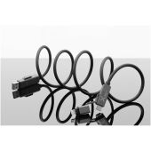 SCX.design C59 magnetische siliconen oplaadkabel van 100 W - Zwart