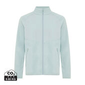 Iqoniq Talung gerecycled polyester fleece jas met rits, iceberg green (L)