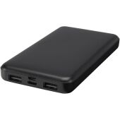Intan powerbank van 10.000 mAh 10 W van gerecycled plastic - Zwart