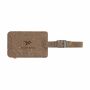 Recycled Leather Luggage Tag bagagelabel