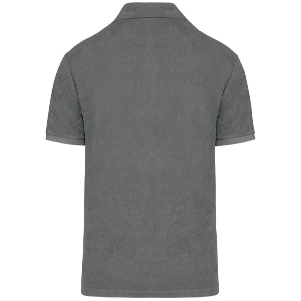 Ecologische badstof herenpolo Iron Grey XS Ecologische badstof herenpolo Iron Grey XS