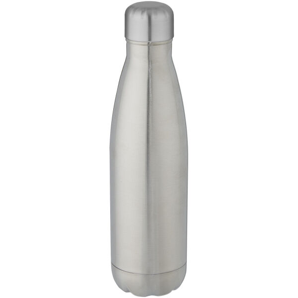 Cove 500 ml vacuüm geïsoleerde fles van RCS-gecertificeerd gerecycled roestvrij staal  - Zilver