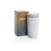 Avira Alix RCS recycled staal klik beker 400ML, wit