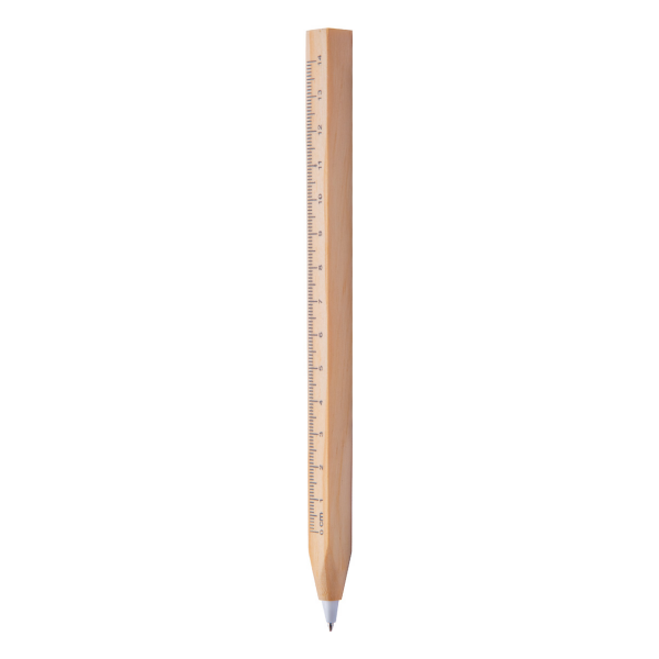 Burnham Black - ballpoint pen with ruler