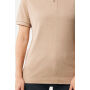 IQONIQ Yosemite gerecycled katoen pique polo, heather brown (XXS)