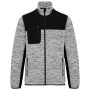 Gerecycled herenjasje in polytricot Light Grey Melange / Black 5XL