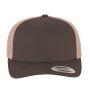 RETRO TRUCKER CAP, BROWN/KHAKI, One size, FLEXFIT