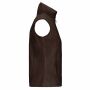 Bodywarmer van microfleece dames chocolate 4XL