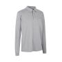 PRO Wear poloshirt | lange mouw - Grijs gemêleerd, 5XL