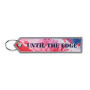 Full color bedrukte sleutelhanger met driehoekig uiteinde