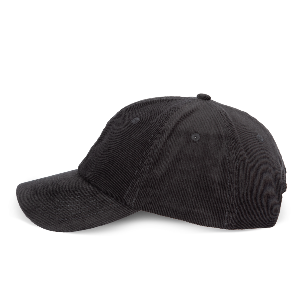 Fluwelen pet met laag profiel Black One Size Fluwelen pet met laag profiel Black One Size
