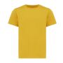 Iqoniq Koli kids recycled cotton t-shirt, ochre yellow (1112)