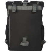 Aqua GRS gerecyclede waterbestendige 15 inch roll-top fietstas 20 l - Zwart