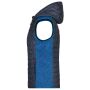 Ladies' Knitted Hybrid Vest royal melange/anthracite melange S