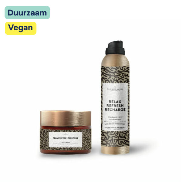 Body foam & body cream gift set I Relax refresh recharge