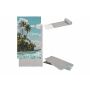 Sneldrogende handdoek R-PET 100x180cm sublimatie - Wit / Grijs