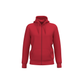 Gerecycled sweater met rits en capuchon uniseks
