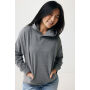 IQONIQ Yengo recycled katoen hoodie met steekzakken, light heather anthracite (L)