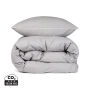 VINGA Marston OCS biologisch katoenen beddengoedset, 4 stuks, grijs