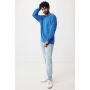 IQONIQ Etosha lichtgewicht gerecycled katoen sweater, royal blue (M)